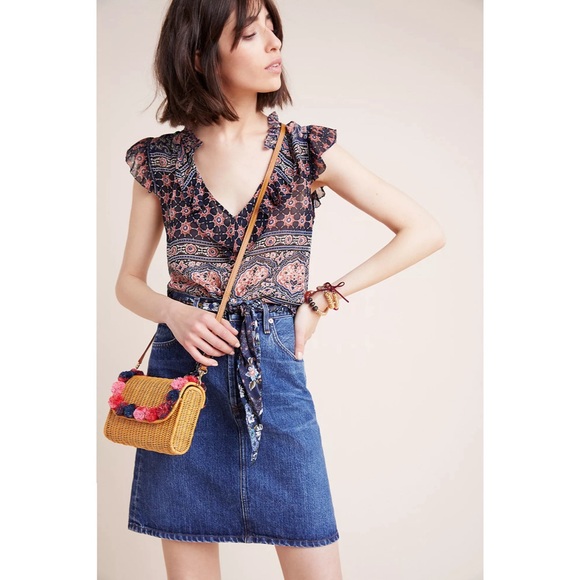 Citizens Of Humanity Lorelle Classic Mini‎ Skirt 24 Premium Vintage - Picture 1 of 9